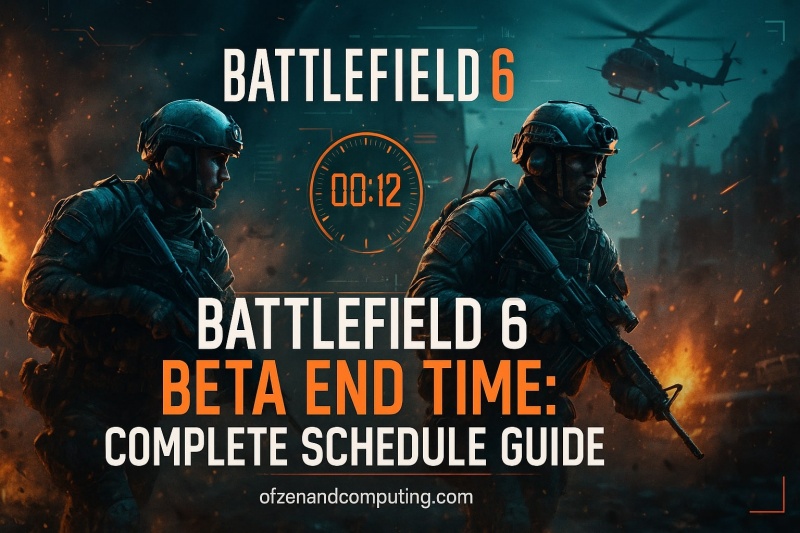 Battlefield 6 Beta End Time