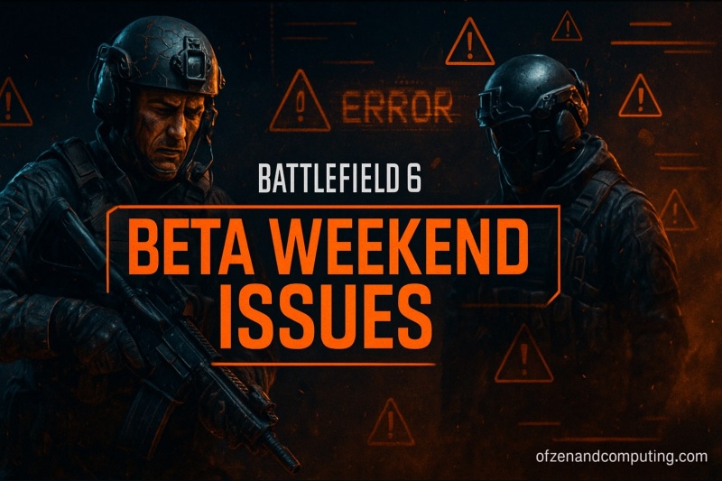 Battlefield 6 Beta Problems