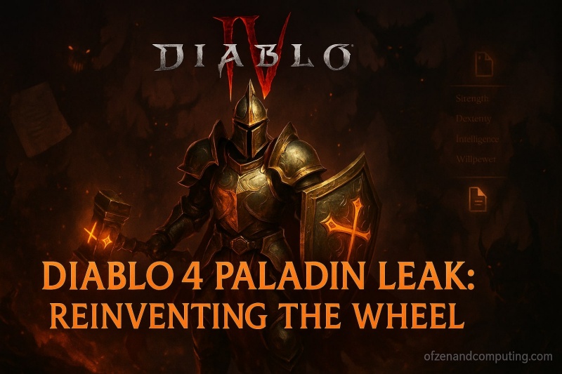 Diablo 4 Paladin Leak
