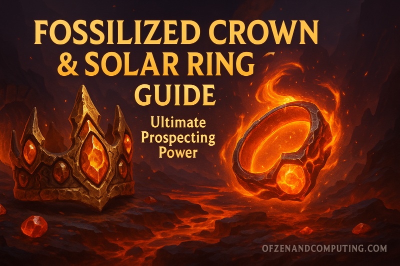 How to Craft Fossilized Crown & Solar Ring in Prospecting
