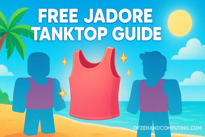 How to Get Roblox Learn Jadore Tanktop FREE