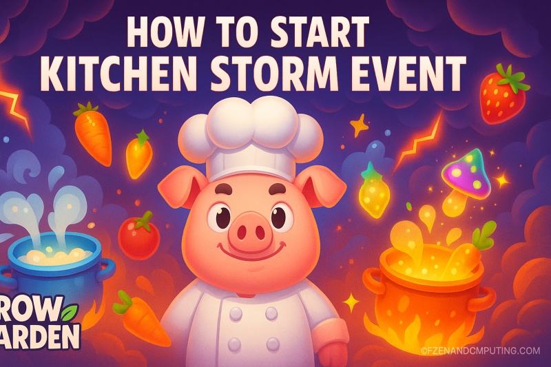 How to Start Kitchen Storm Event in Grow a Garden