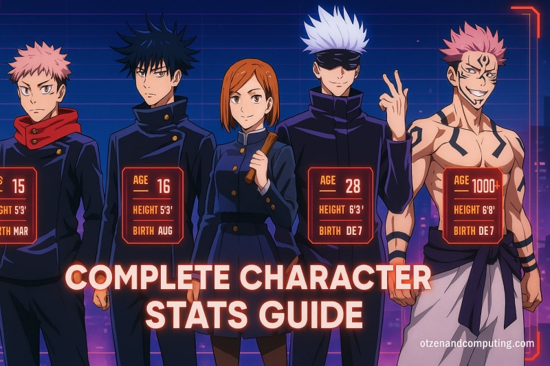 Jujutsu Kaisen Character Stats Guide