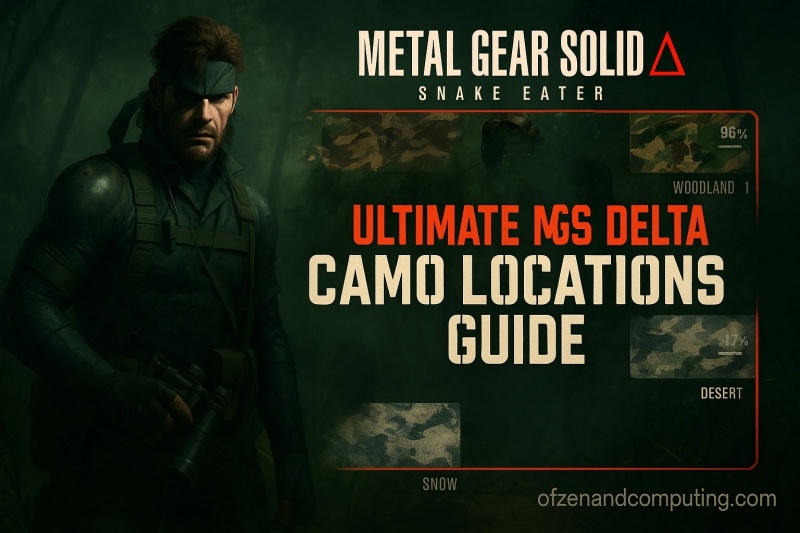 MGS Delta Camo Locations
