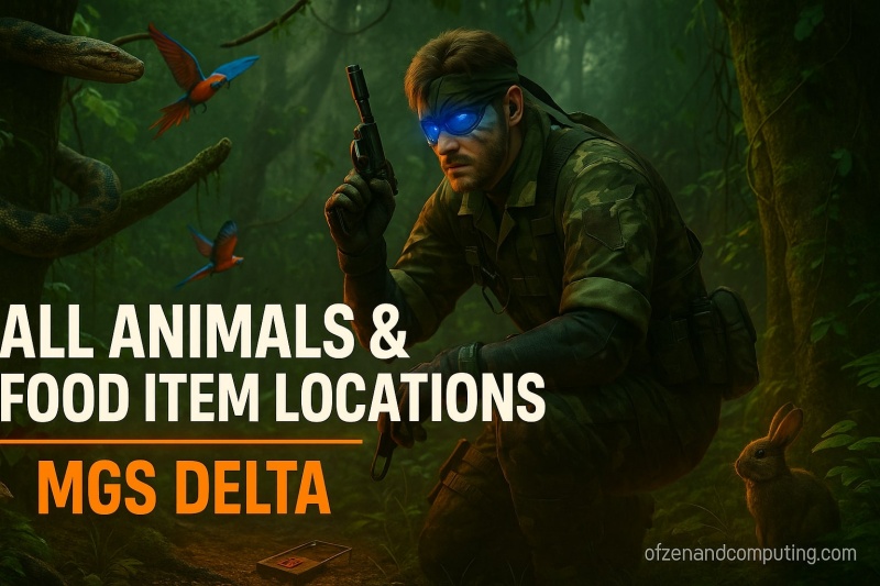 MGS Delta Snake Eater Animal Hunting