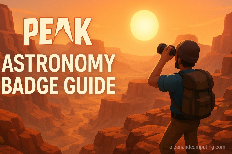 PEAK Astronomy Badge Guide