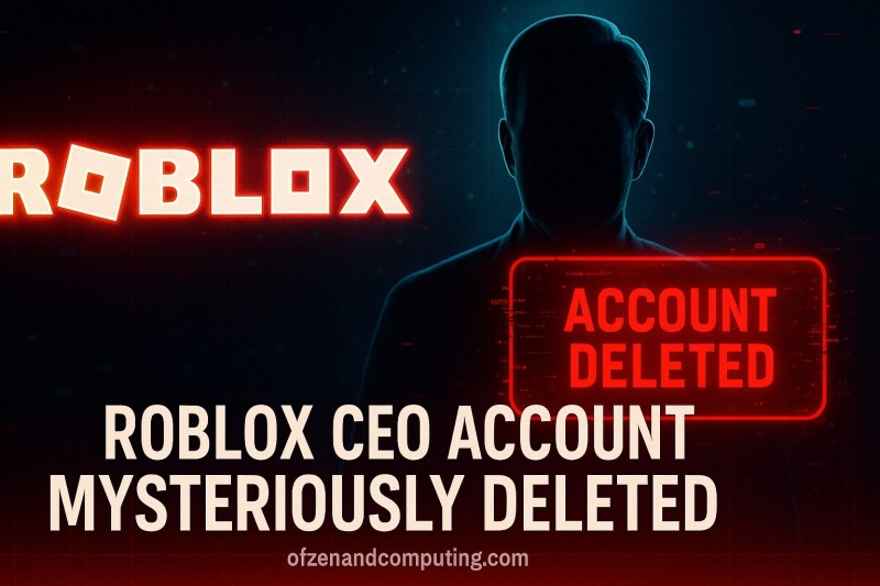 Roblox CEO's Account Mysteriously Deleted