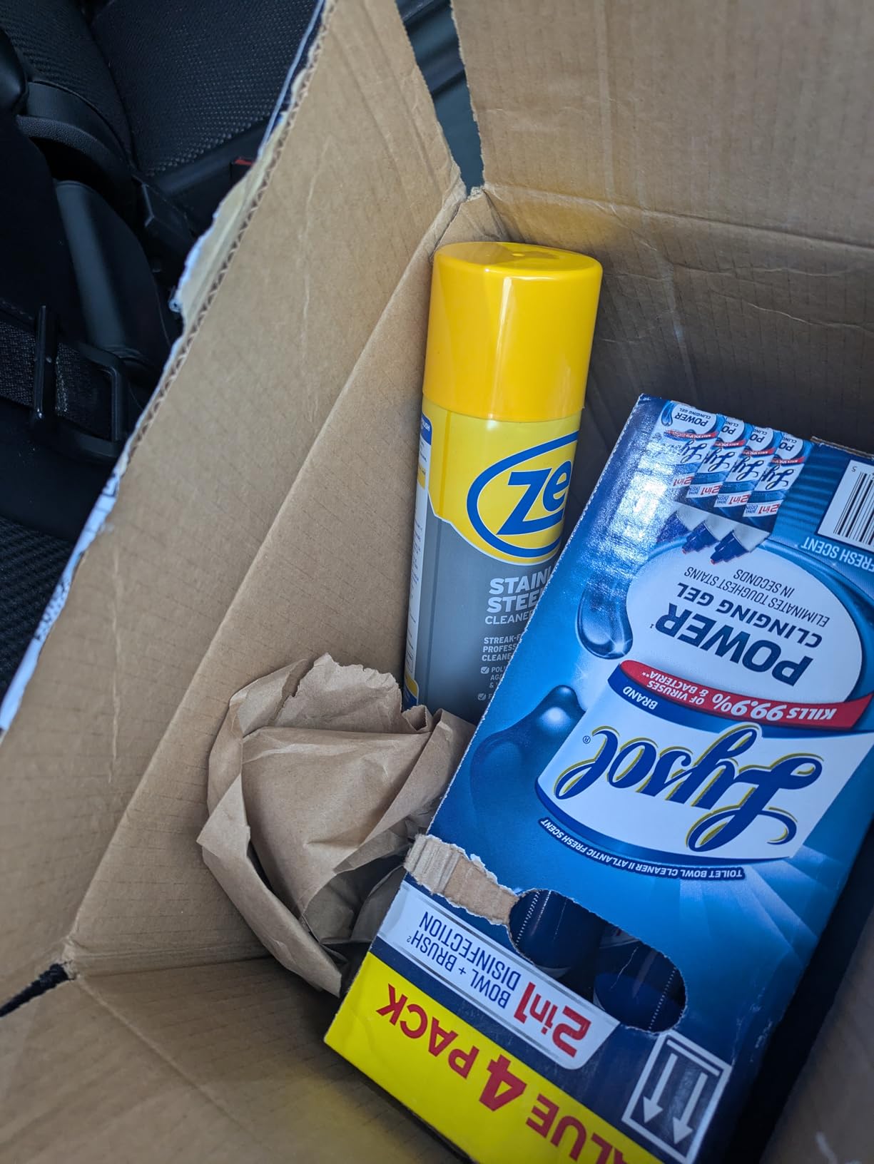 Zep Stainless Steel Cleaner and Polish 14 ounces - ZUSSTL14 - Protects Metal Surfaces from Fingerprints, Soil and Waterspots - Customer Photo 1