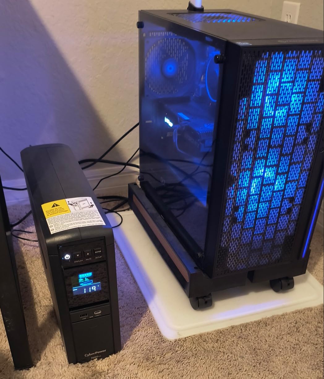 CyberPower CP1500PFCLCD PFC Sinewave UPS Battery Backup and Surge Protector, 1500VA/1000W, 12 Outlets, AVR, Mini Tower; UL Certified Customer Review CyberPower CP1500PFCLCD PFC Sinewave UPS Battery Backup and Surge Protector, 1500VA/1000W, 12 Outlets, AVR, Mini Tower; UL Certified - Customer Photo 1