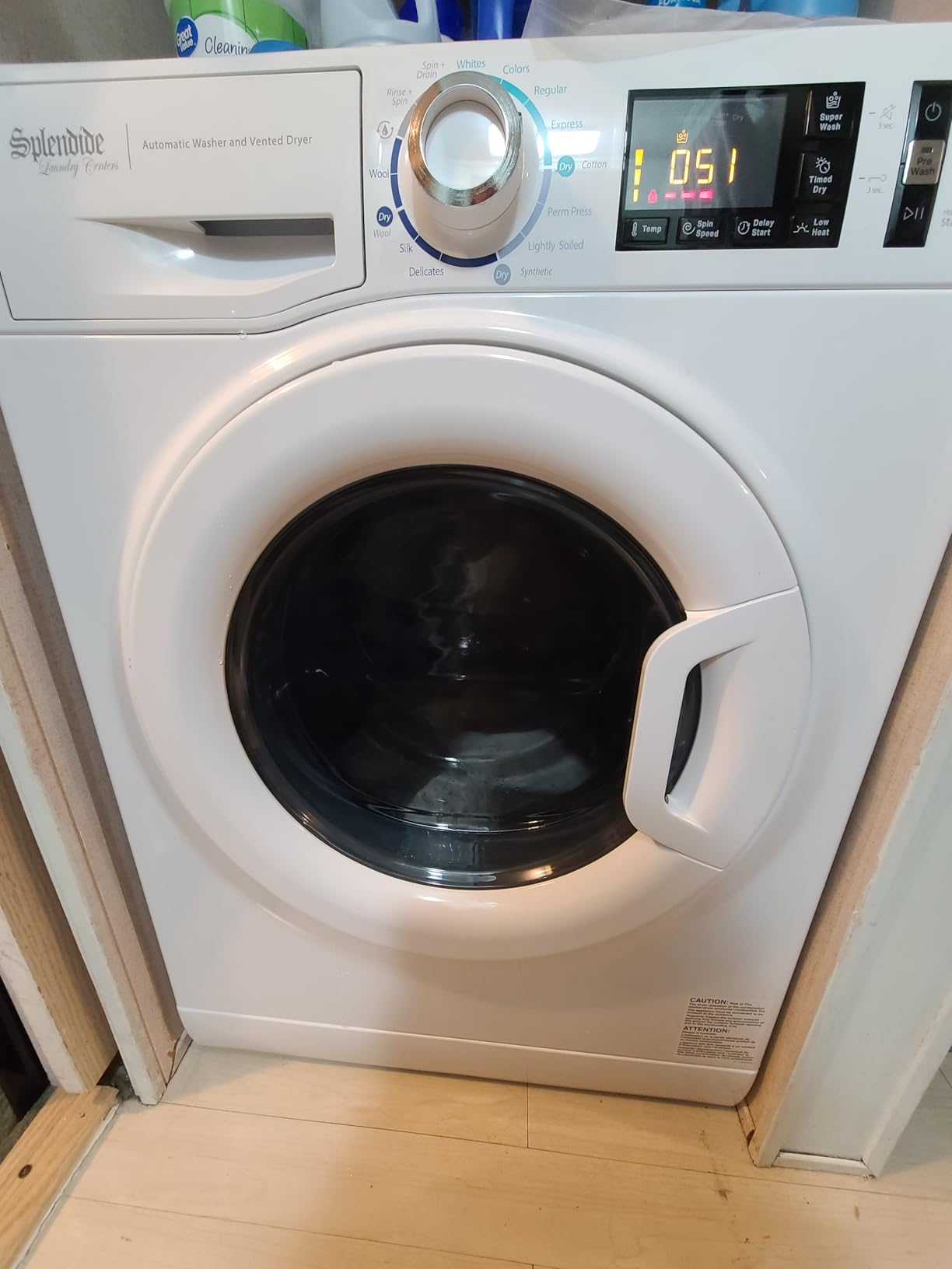 Splendide WDV2200XCD Combo Washer/Dryer, Vented Customer Review Splendide WDV2200XCD Combo Washer/Dryer, Vented - Customer Photo 2