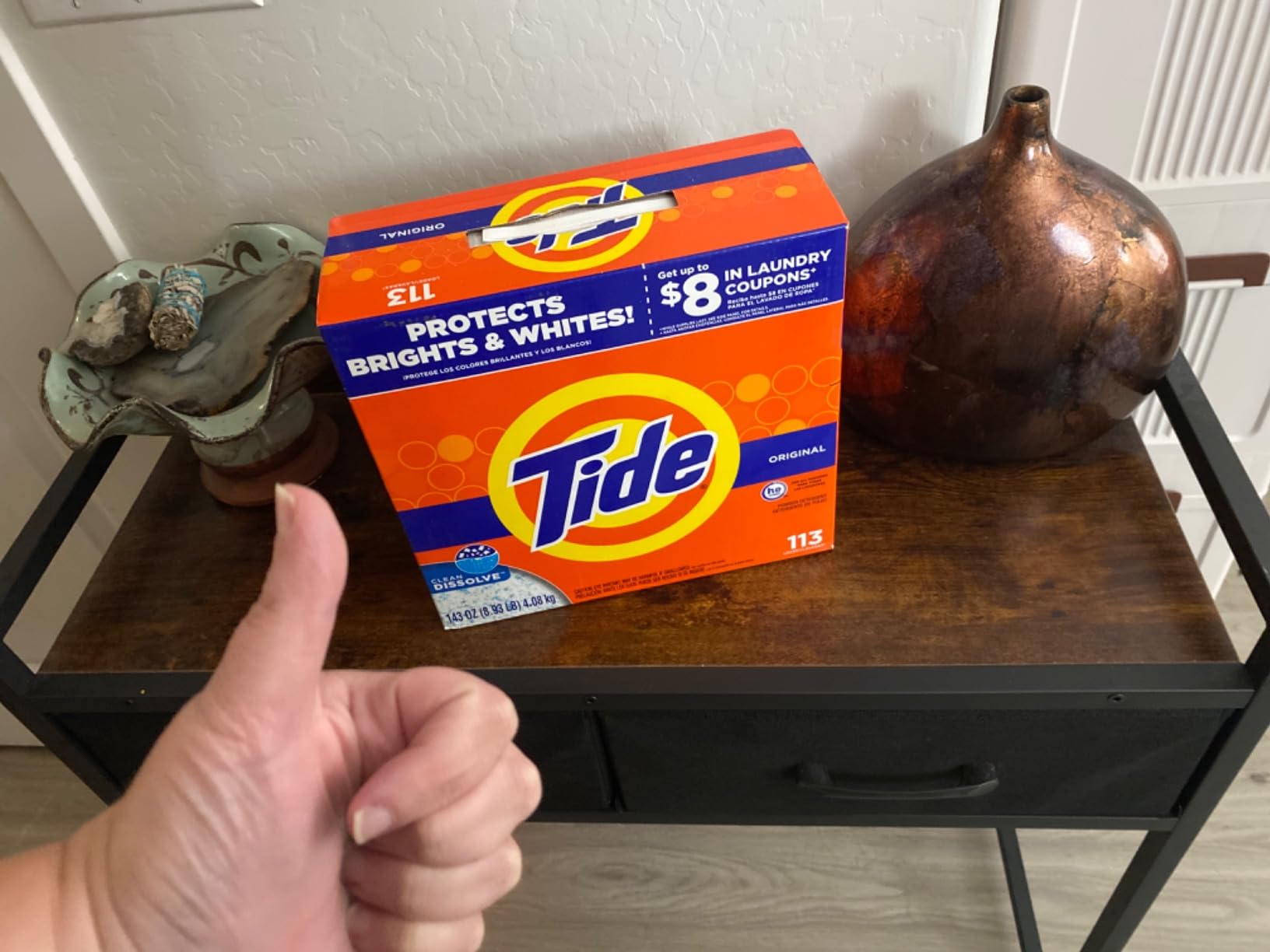Tide Powder Laundry Detergent Original, 143 Ounce (Packaging May Vary) Customer Review Tide Powder Laundry Detergent Original, 143 Ounce (Packaging May Vary) - Customer Photo 1
