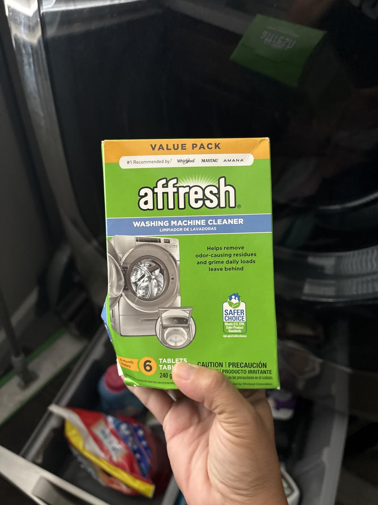 Affresh Washing Machine Cleaner, Cleans Front Load and Top Load Washers, Including HE, 6 Tablets - Customer Photo 1