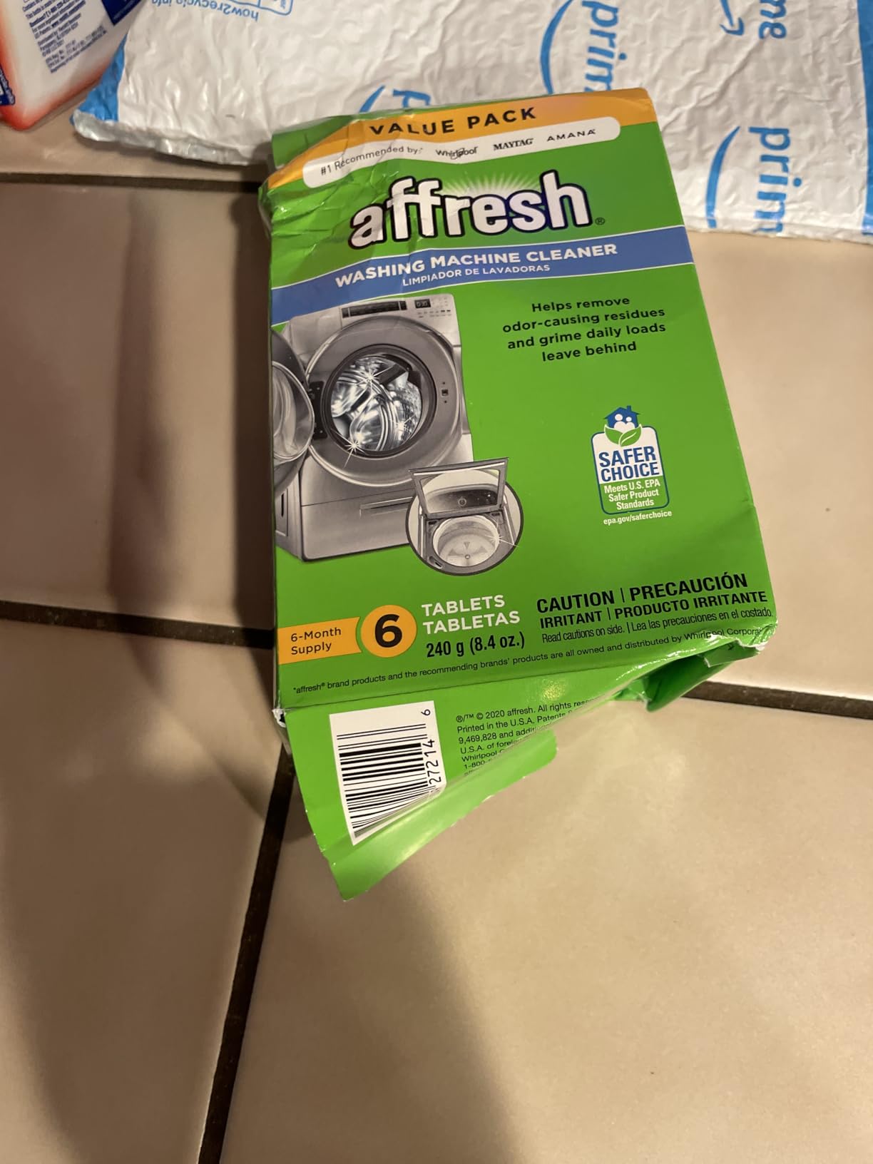 Affresh Washing Machine Cleaner, Cleans Front Load and Top Load Washers, Including HE, 6 Tablets Customer Review Affresh Washing Machine Cleaner, Cleans Front Load and Top Load Washers, Including HE, 6 Tablets - Customer Photo 2