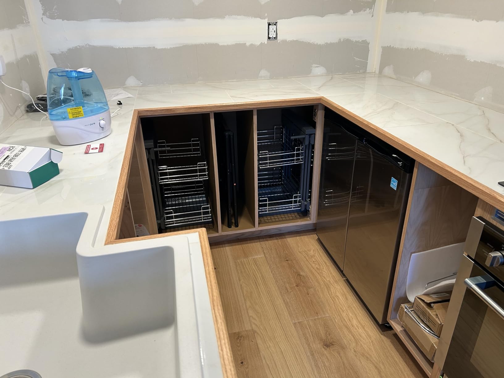 Avanti RMS551SS Mini Fridge Compact Side Refrigerator with Freezer for Home Office or Dorm, Features Dual Doors Glass Shelves and Adjustable Temperature Control, 5.5 cu.ft, Stainless Steel - Customer Photo 2