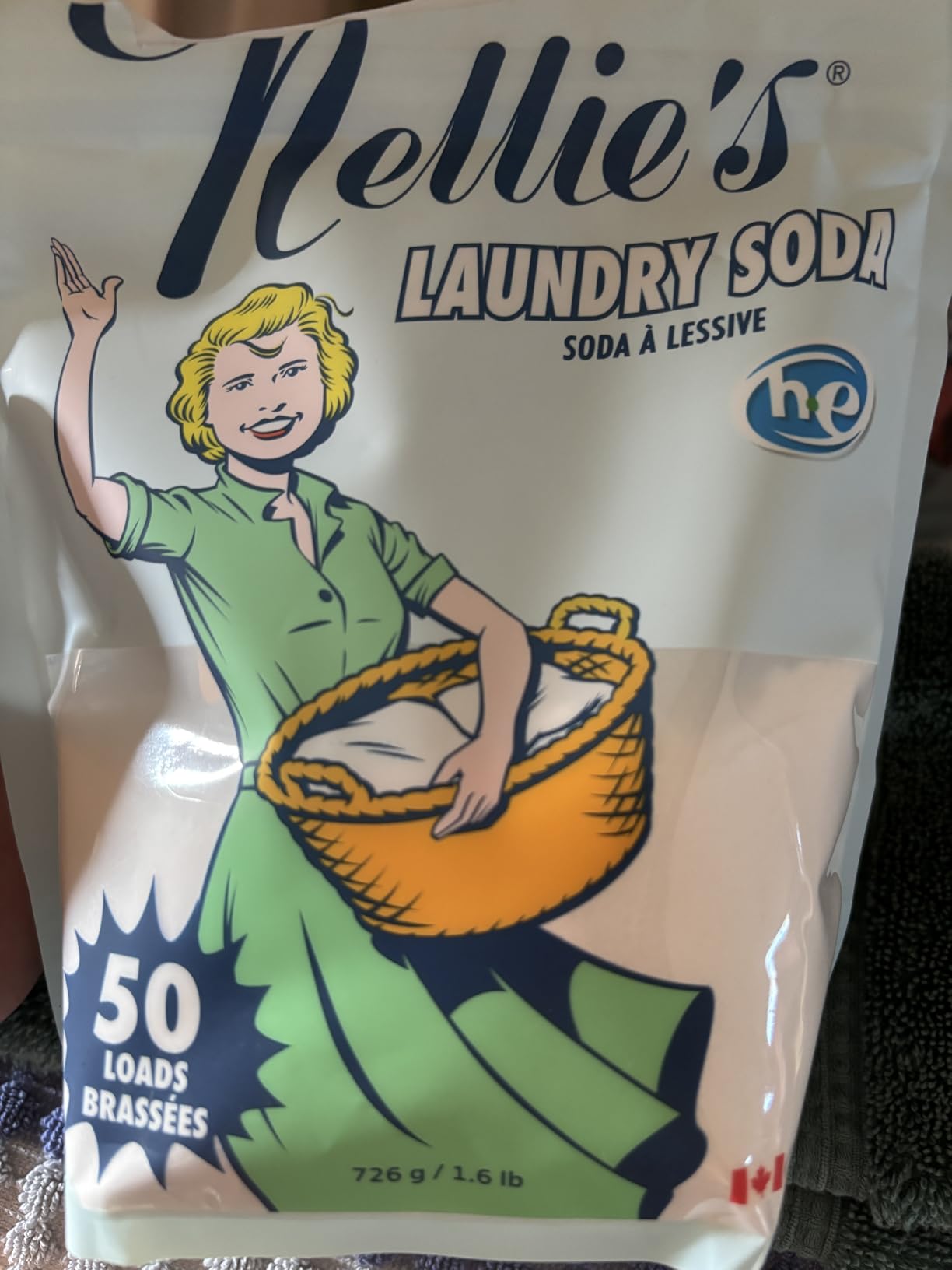 Nellie's Laundry Soda - Concentrated Laundry Detergent Powder - 100 Load - Gentle on Skin and Environment - Fragrance-Free - (Made in Canada) Customer Review Nellie's Laundry Soda - Concentrated Laundry Detergent Powder - 100 Load - Gentle on Skin and Environment - Fragrance-Free - (Made in Canada) - Customer Photo 1