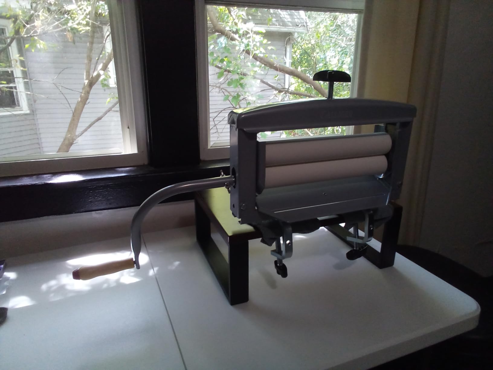 Northwood Calliger Gray Clothes Wringer - Better Moisture Removal Manual Clothes Washer Than Portable Washing Machine/Portable Dryer - Heavy Duty Off Grid Washing Machine Laundry Wringer - Customer Photo 1