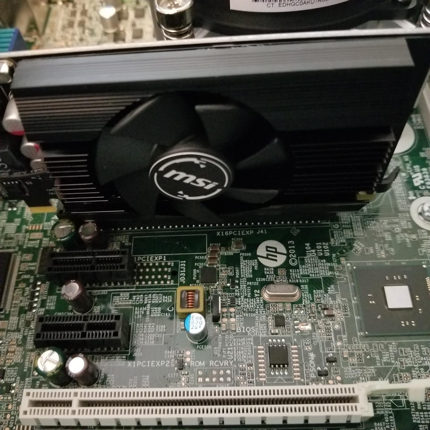 MSI Gaming GeForce GT 710 2GB GDRR3 64-bit HDCP Support DirectX 12 OpenGL 4.5 Single Fan Low Profile Graphics Card (GT 710 2GD3 LP) - Customer Photo 1