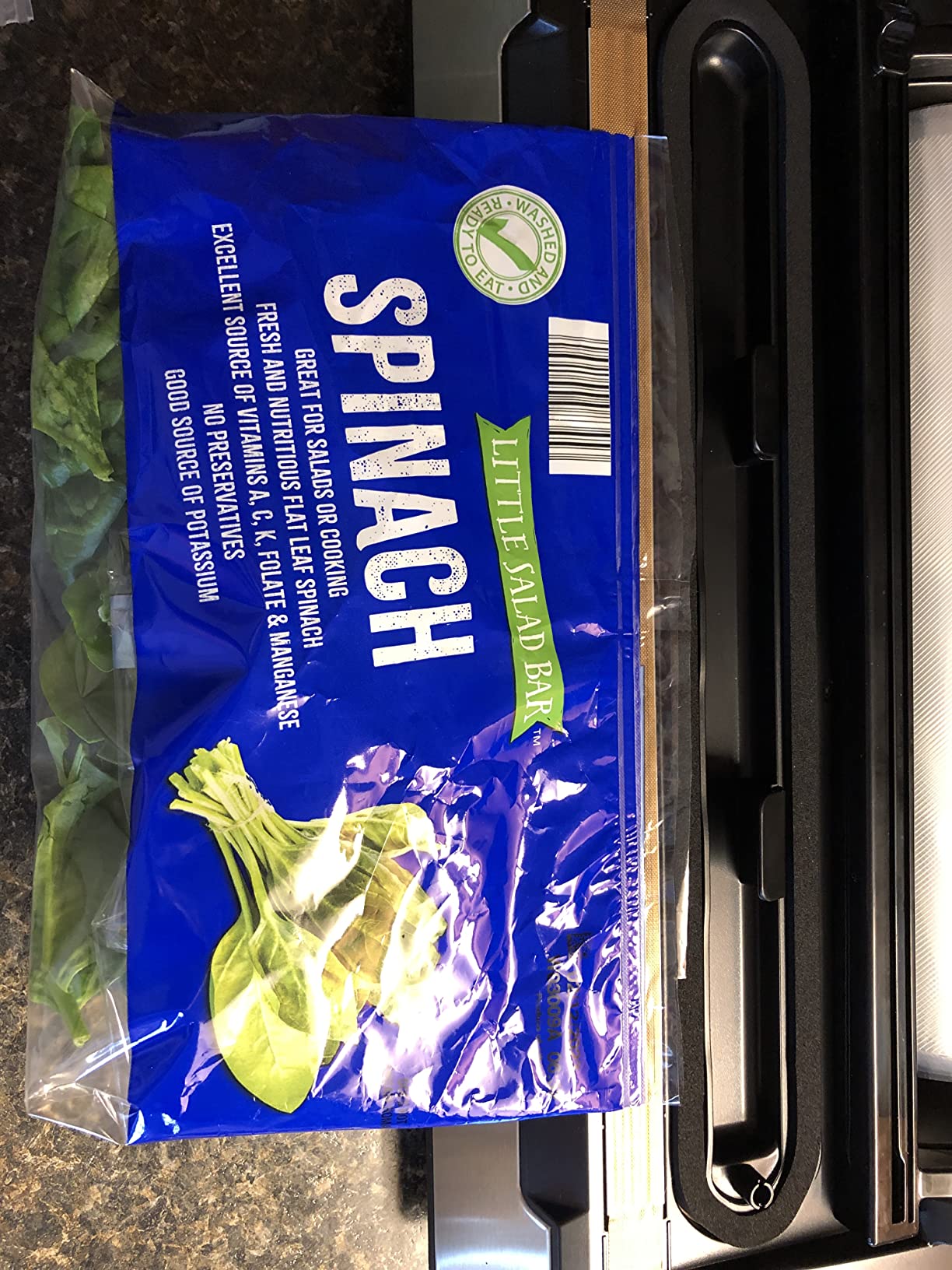 Nesco Deluxe Food VS-12 Vacuum Sealer, 130 Watts, Kit Bags & Viewing Lid, Compact, Silver - Customer Photo 3