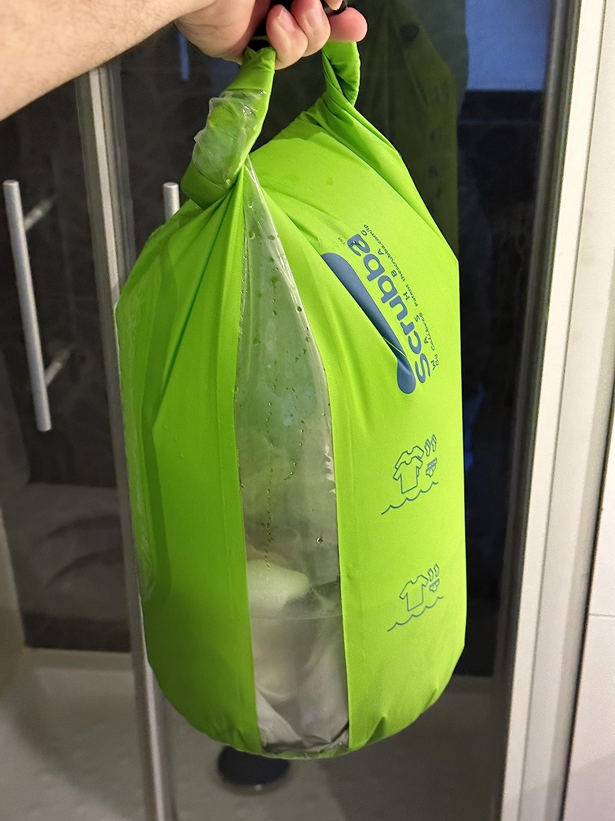 Scrubba Wash Bag Portable Washing Machine - Lightweight Manual Washing Machine for Travel, Camping, Laundry, Baby Clothes - Travel Essentials, Gift - use with Laundry Detergent/Sheets - 5.3 oz. - Customer Photo 1