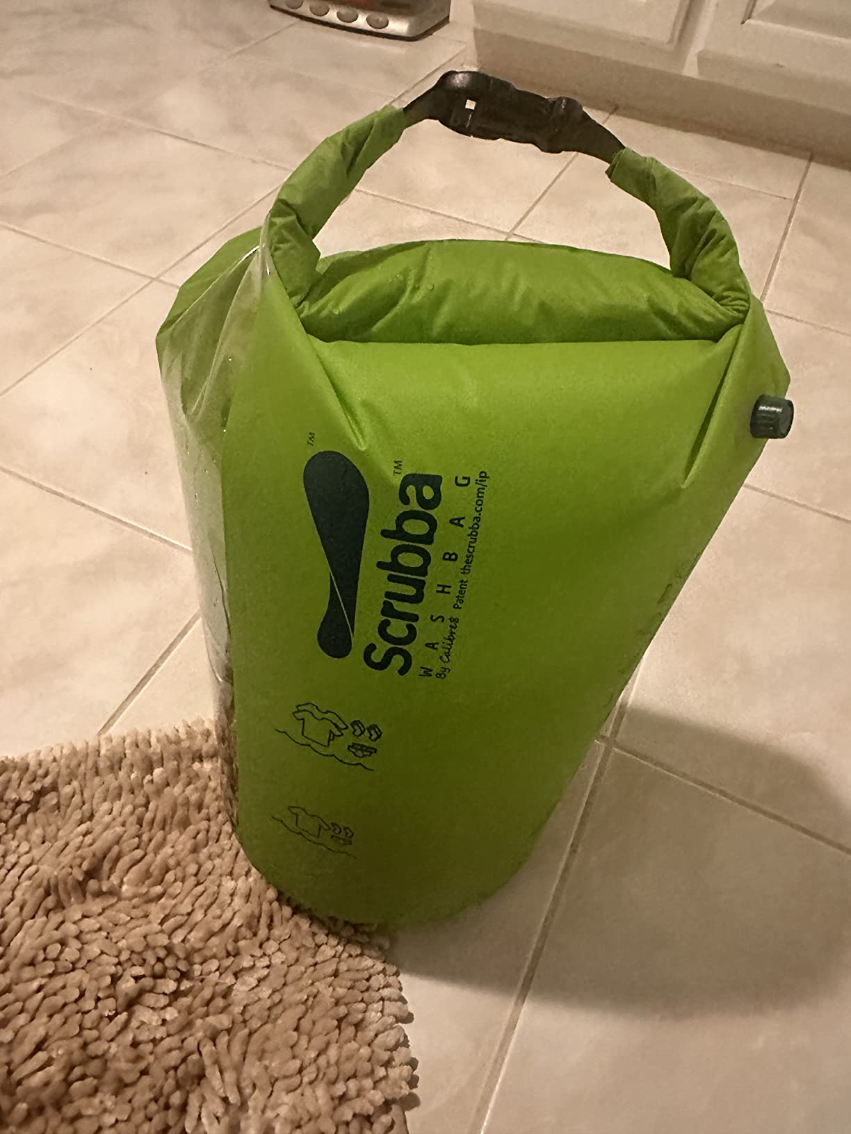 Scrubba Wash Bag Portable Washing Machine - Lightweight Manual Washing Machine for Travel, Camping, Laundry, Baby Clothes - Travel Essentials, Gift - use with Laundry Detergent/Sheets - 5.3 oz. - Customer Photo 2