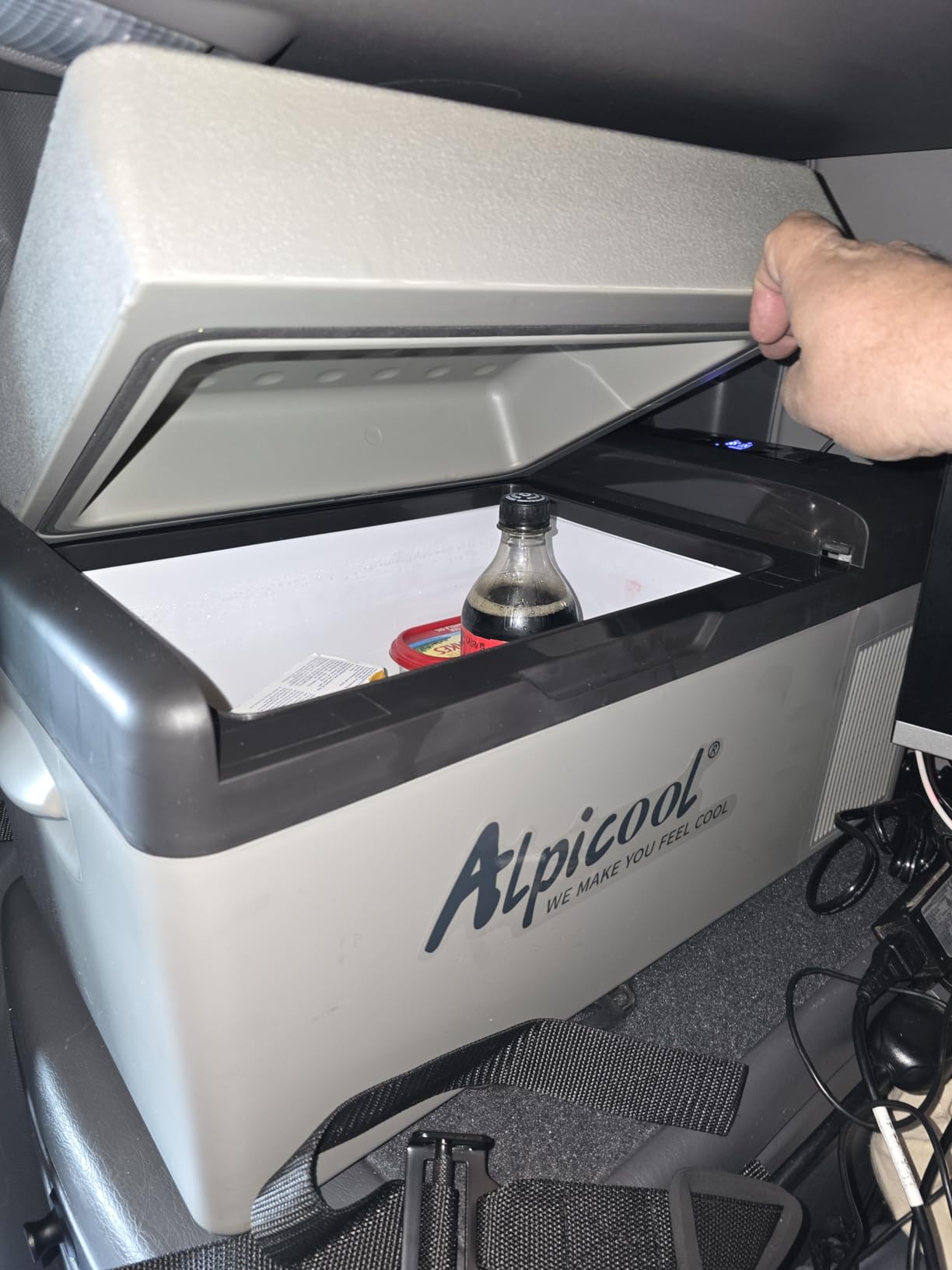 Alpicool C15 Portable Car Freezer,12 Volt Refrigerator, 16 Quart (15 Liter) Fast Cooling 12V Car Fridge -4℉~68℉, Car Cooler, 12/24V DC and 100-240V AC for Outdoor, Camping, RV, Truck, Boat Customer Review Alpicool C15 Portable Car Freezer,12 Volt Refrigerator, 16 Quart (15 Liter) Fast Cooling 12V Car Fridge -4℉~68℉, Car Cooler, 12/24V DC and 100-240V AC for Outdoor, Camping, RV, Truck, Boat - Customer Photo 2