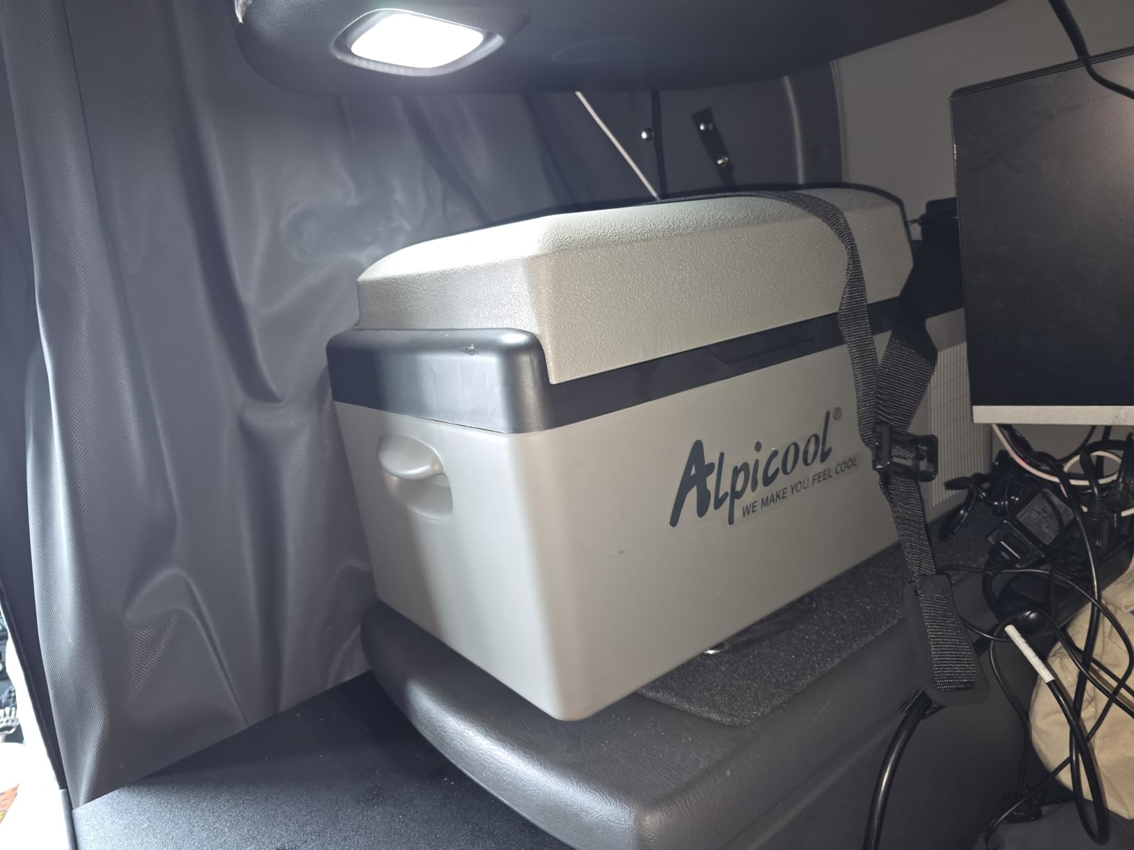 Alpicool C15 Portable Car Freezer,12 Volt Refrigerator, 16 Quart (15 Liter) Fast Cooling 12V Car Fridge -4℉~68℉, Car Cooler, 12/24V DC and 100-240V AC for Outdoor, Camping, RV, Truck, Boat - Customer Photo 2