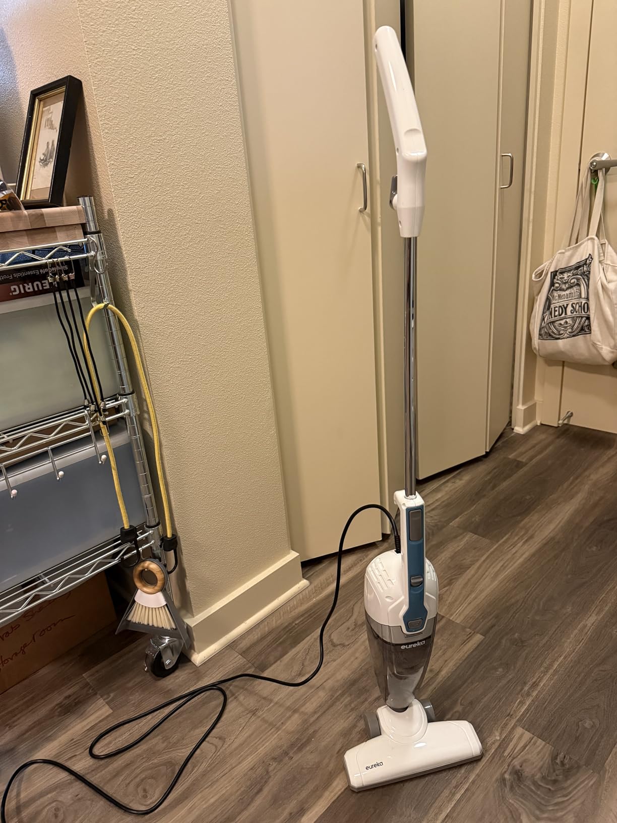 Eureka Blaze Stick Vacuum Cleaner, Powerful Suction 3-in-1 Small Handheld Vac with Filter for Hard Floor Lightweight Upright Home Pet Hair, Dark Black - Customer Photo 1