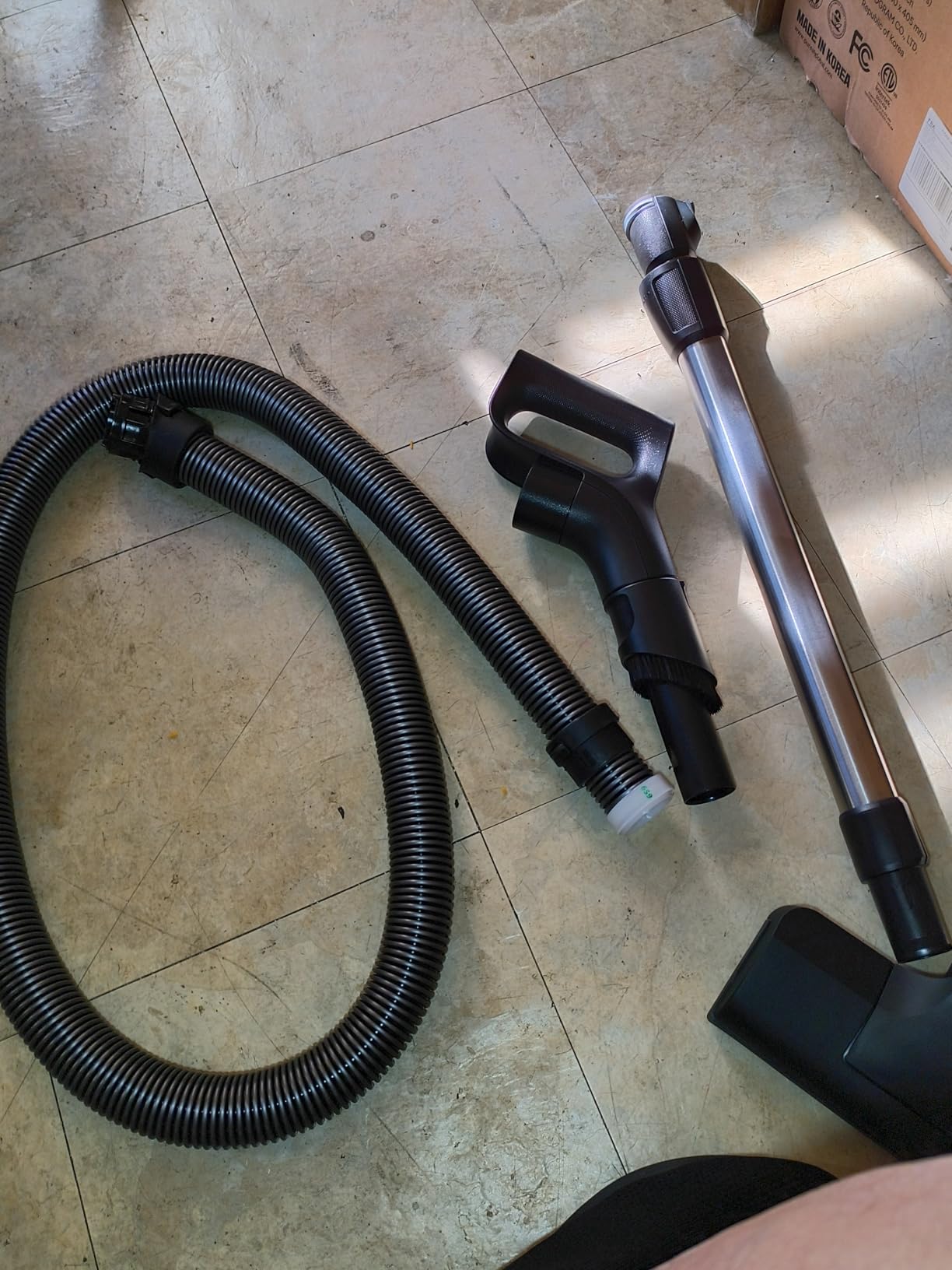 Miele Complete C3 Calima Bagged Canister Vacuum Cleaner with Turbobrush floorhead, Suitable for Low-Medium Pile Carpet and Hard Floors, in Curry Yellow - Customer Photo 1