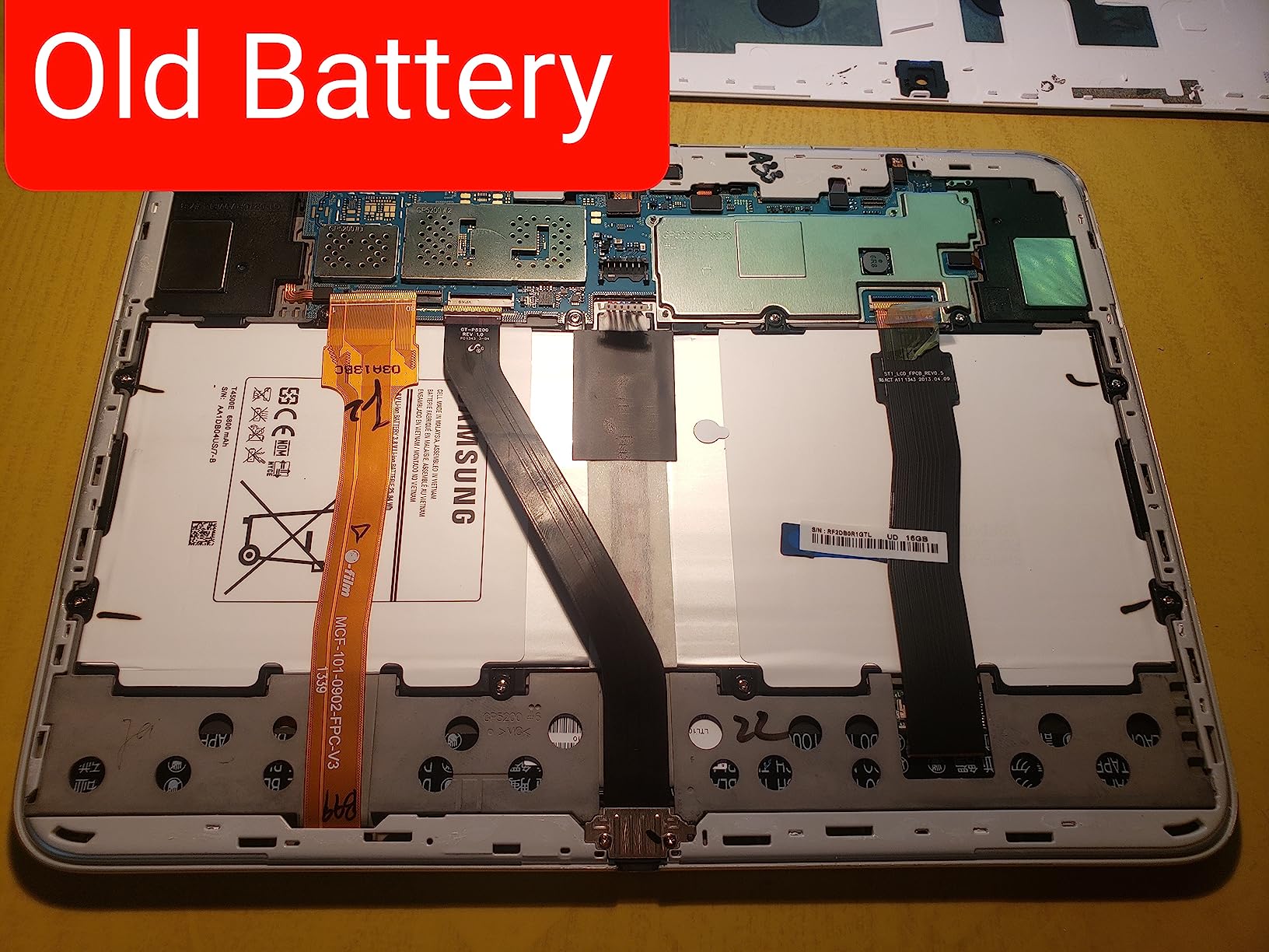 T4500E T4500C Tablet Battery Replacement for Samsung Galaxy Tab 3 10.1 GT-P5200(3G & WiFi) GT-P5210(WiFi) GT-P5220(LTE, 3G & WiFi) GT-P5213 P5210 P5200 P5220 P5213(3.8V 6800mAh 25.84Wh) Customer Review T4500E T4500C Tablet Battery Replacement for Samsung Galaxy Tab 3 10.1 GT-P5200(3G & WiFi) GT-P5210(WiFi) GT-P5220(LTE, 3G & WiFi) GT-P5213 P5210 P5200 P5220 P5213(3.8V 6800mAh 25.84Wh) - Customer Photo 3