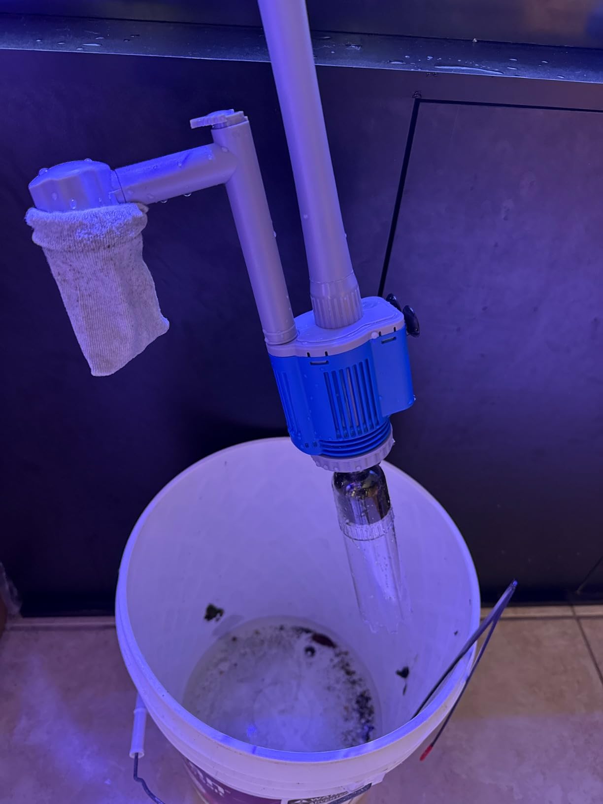 UPETTOOLS Aquarium Gravel Cleaner - Electric Automatic Removable Vacuum Water Changer Sand Algae Cleaner Filter Changer 110V/28W - Customer Photo 3