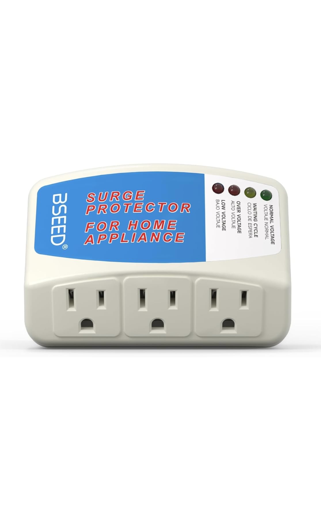 BSEED Surge Protector for Refrigerator, Single Outlet Surge Protector Plug in for Home Appliance Multi Function Plug with Protection Wall Mount Power Suppressor for TV/PC/PS5, 15A, 125V, 1875W, 1 Pack Customer Review BSEED Surge Protector for Refrigerator, Single Outlet Surge Protector Plug in for Home Appliance Multi Function Plug with Protection Wall Mount Power Suppressor for TV/PC/PS5, 15A, 125V, 1875W, 1 Pack - Customer Photo 1