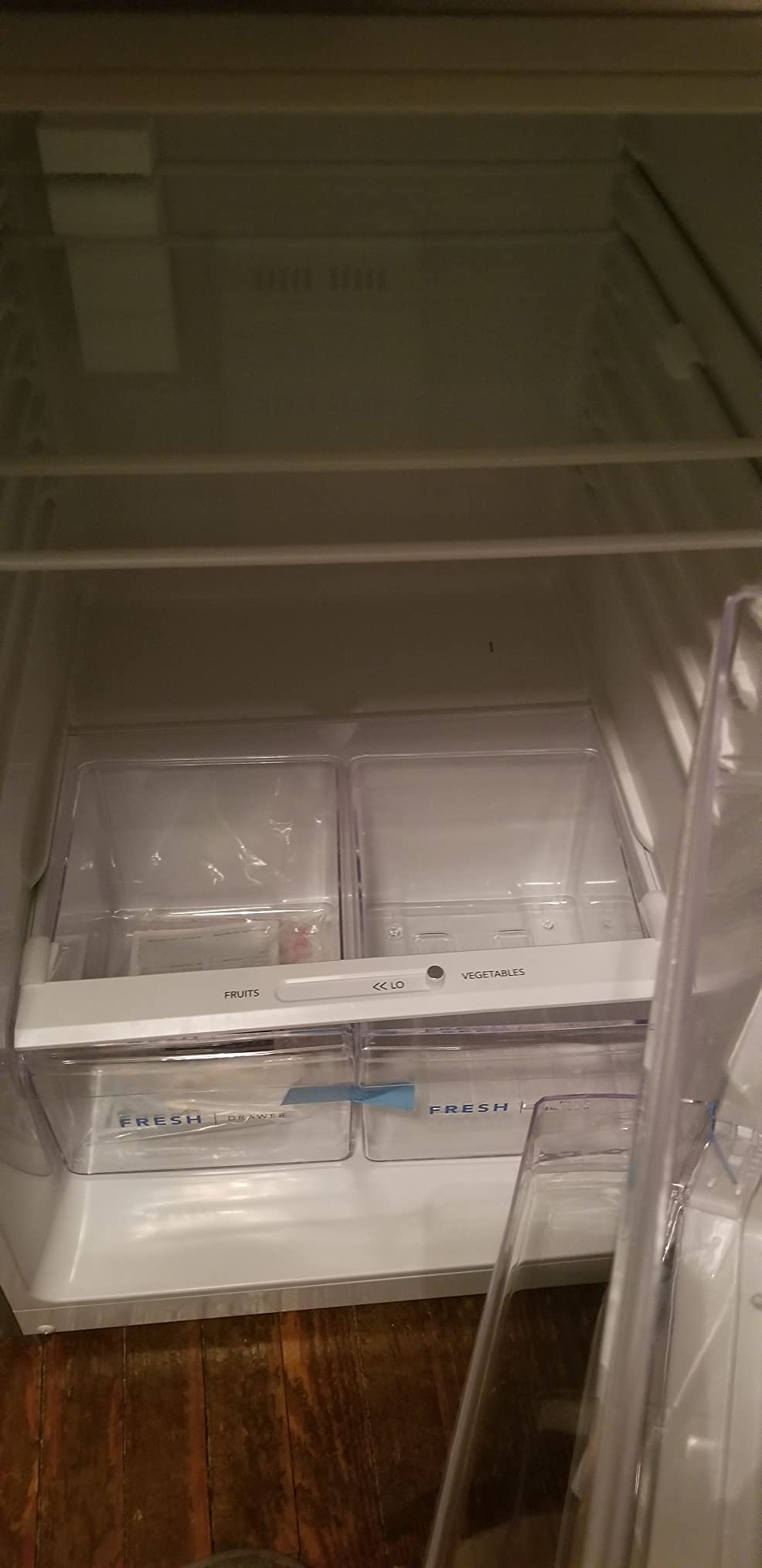 Frigidaire 11.6 Cu. Ft. Compact ADA Top Freezer Refrigerator in Brushed Steel with Electronic Control Panel, Reversible Door Swing, ENERGY STAR - Customer Photo 1