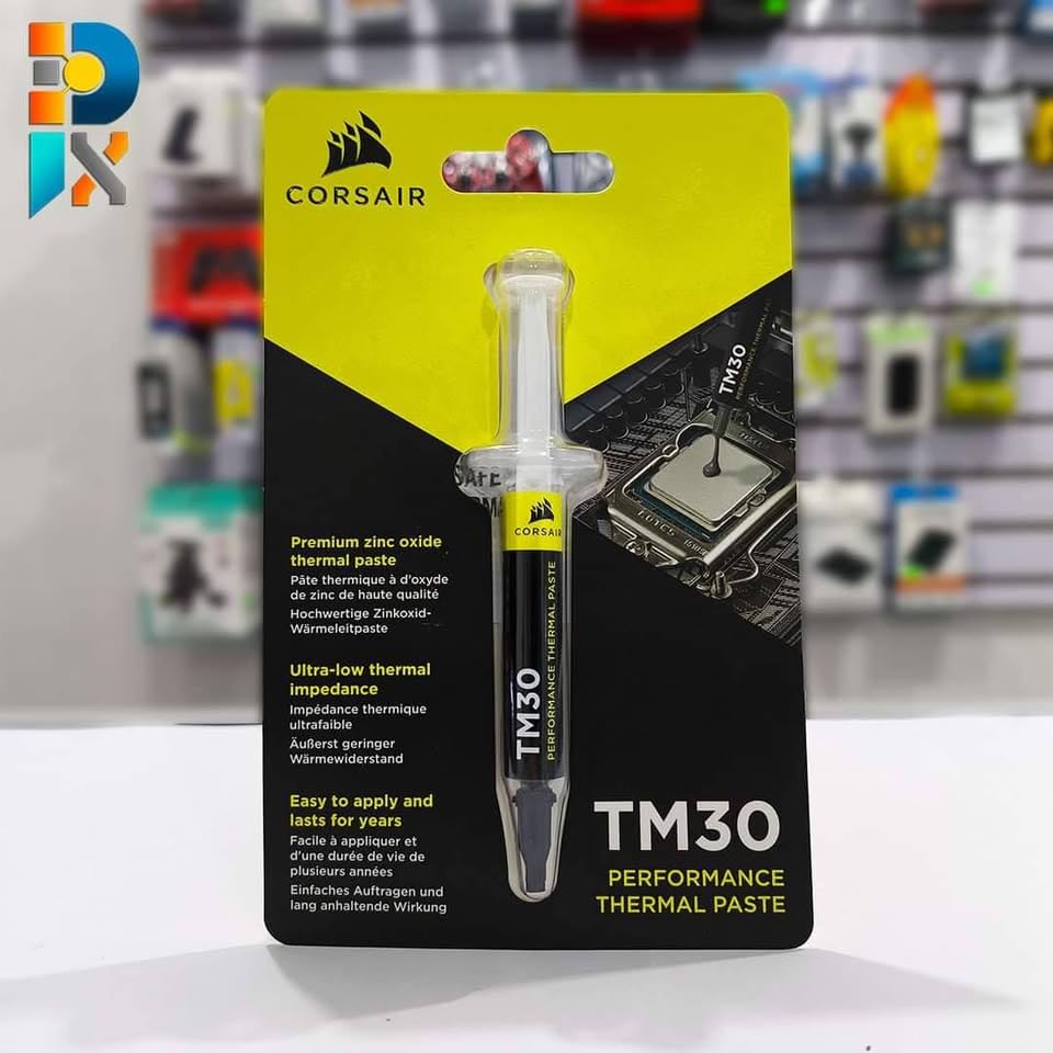 Corsair TM30 Performance Thermal Paste | Ultra-Low Thermal Impedance CPU/GPU | 3 Grams|w/applicator, silver for Desktop - Customer Photo 2
