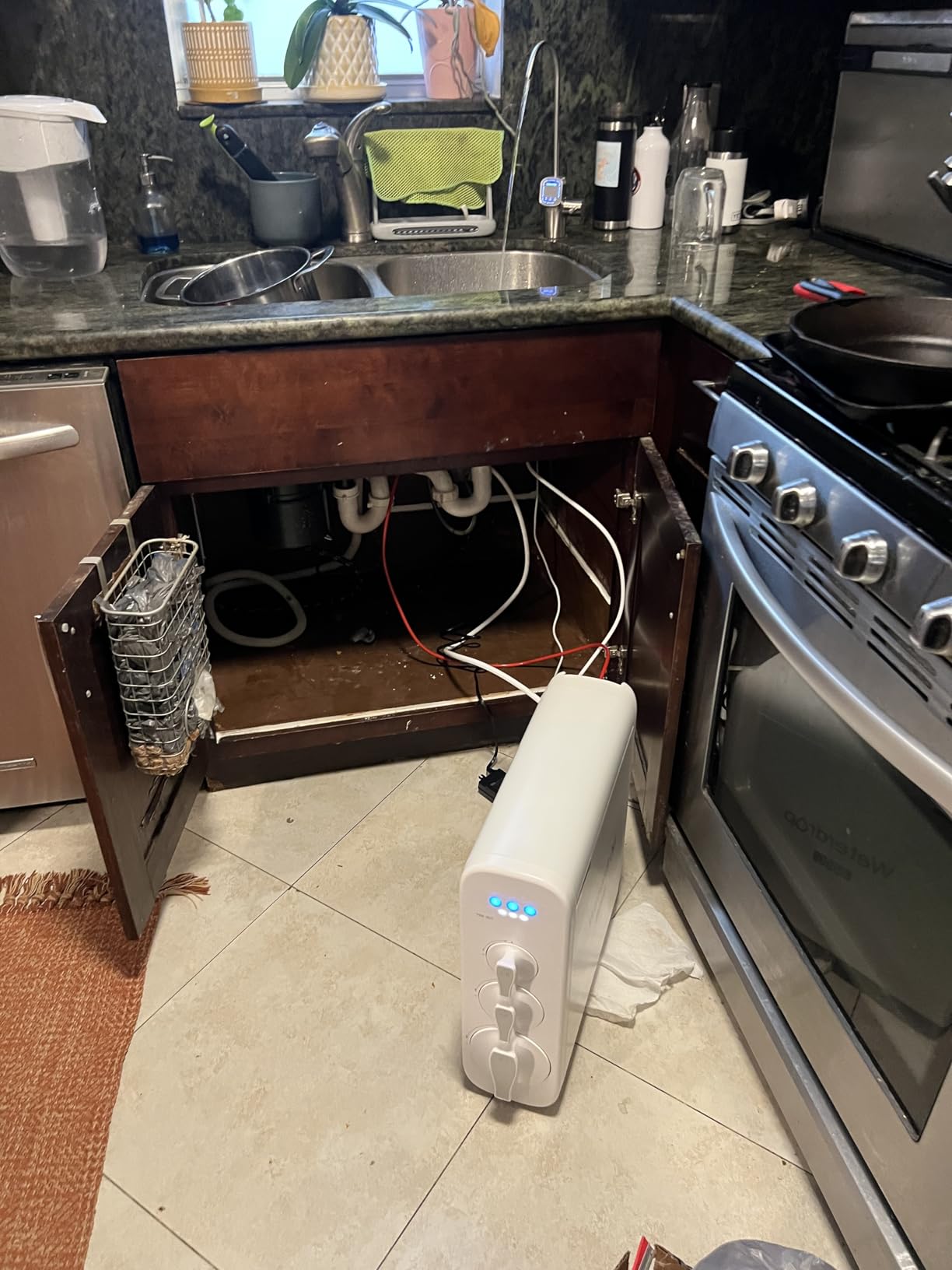 Waterdrop G3P600 Reverse Osmosis System, 8 Stage Tankless Reverse Osmosis Water Filter, NSF/ANSI 42 & 58 & 372 Certified, Under Sink RO System, 2:1 Pure to Drain, Smart LED Faucet - Customer Photo 1