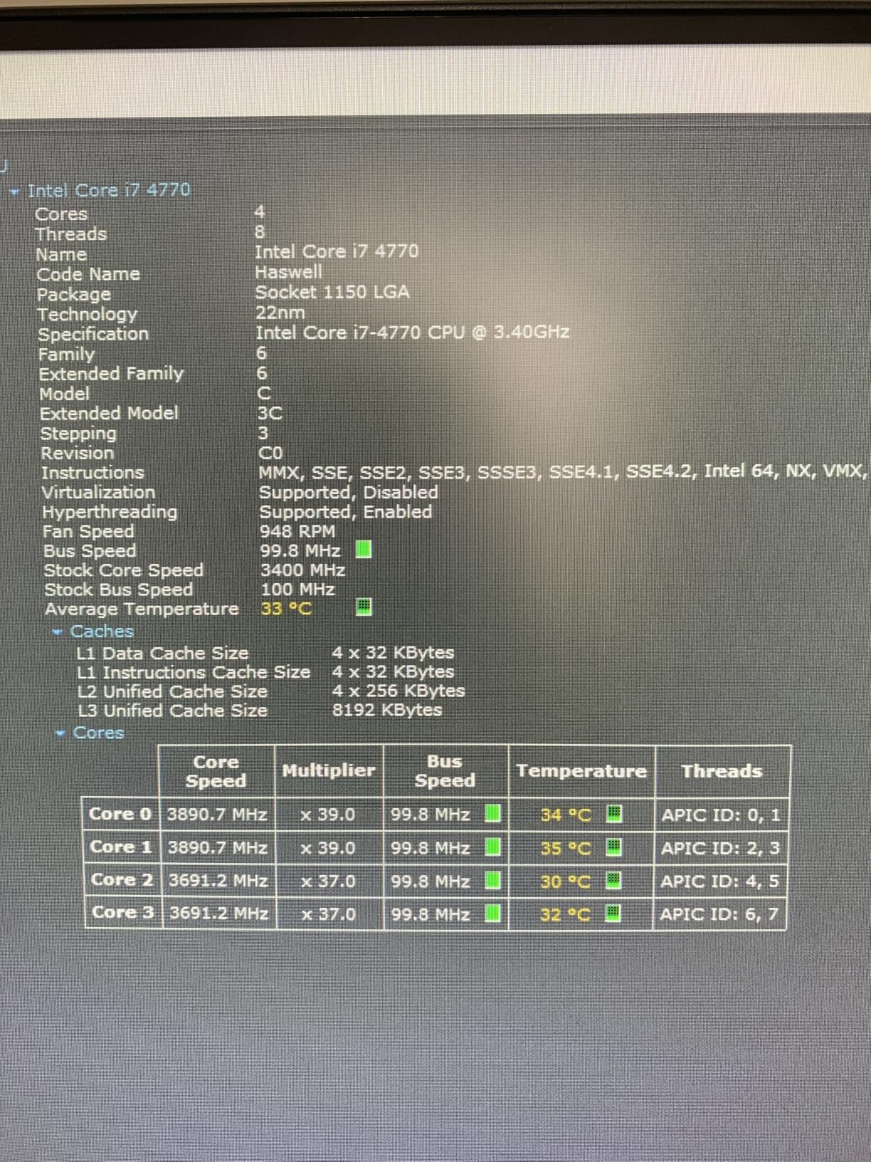 intel Core i7-4770 Quad-Core Desktop Processor 3.4 GHZ LGA 1150 8 MB Cache BX80646I74770 (Renewed) - Customer Photo 1