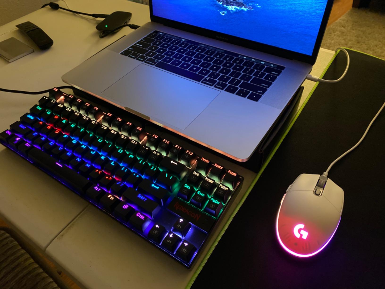 Logitech G203 Wired Gaming Mouse, 8,000 DPI, Rainbow Optical Effect LIGHTSYNC RGB, 6 Programmable Buttons, On-Board Memory, Screen Mapping, PC/Mac Computer and Laptop Compatible - Black - Customer Photo 2