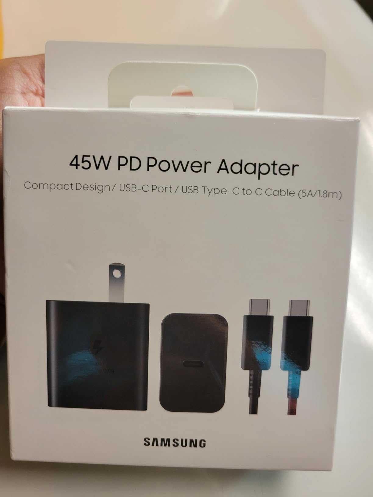 Samsung Official 45W USB-C Super Fast Charging Wall Charger (Black) Customer Review Samsung Official 45W USB-C Super Fast Charging Wall Charger (Black) - Customer Photo 1