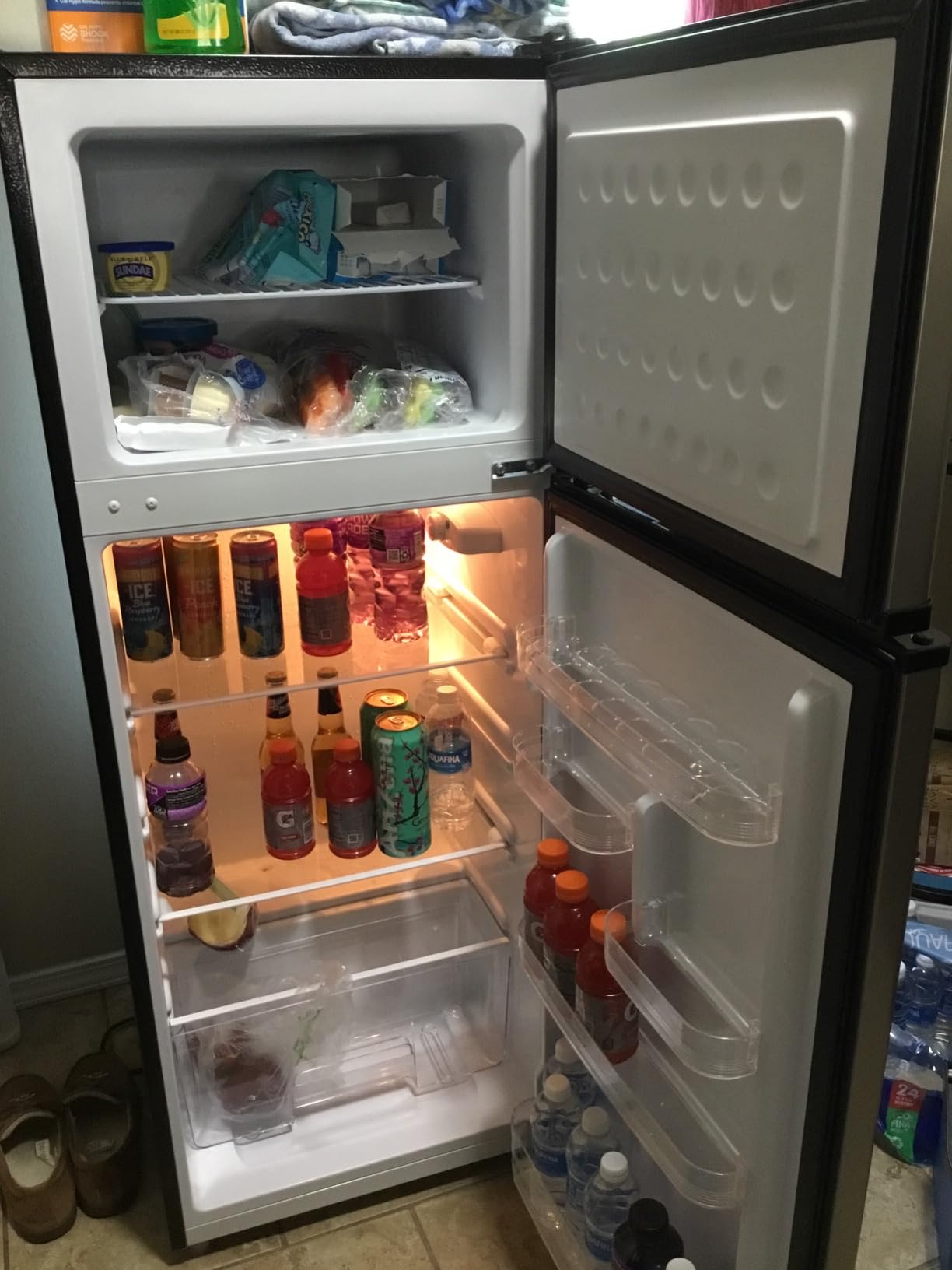 ACFR725AMZ6COM 2 Door Apartment Size Refrigerator with Freezer, Stainless - Customer Photo 2