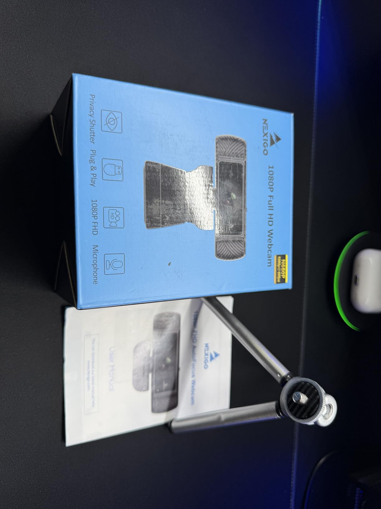 NexiGo N60 1080P Webcam with Microphone, Adjustable FOV, Zoom, Software Control & Privacy Cover, USB HD Computer Web Camera, Plug and Play, for Zoom/Skype/Teams, Conferencing and Video Calling - Customer Photo 1