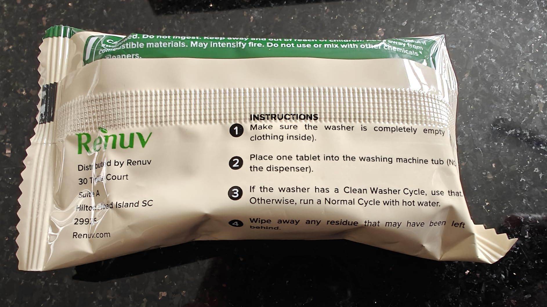 Heavy Duty Washing Machine Cleaner Descaler Tablets - Deep Cleaning for Front Load, Top Load Washer, HE (6 XL Tablets - 6 Months Supply) - Customer Photo 1
