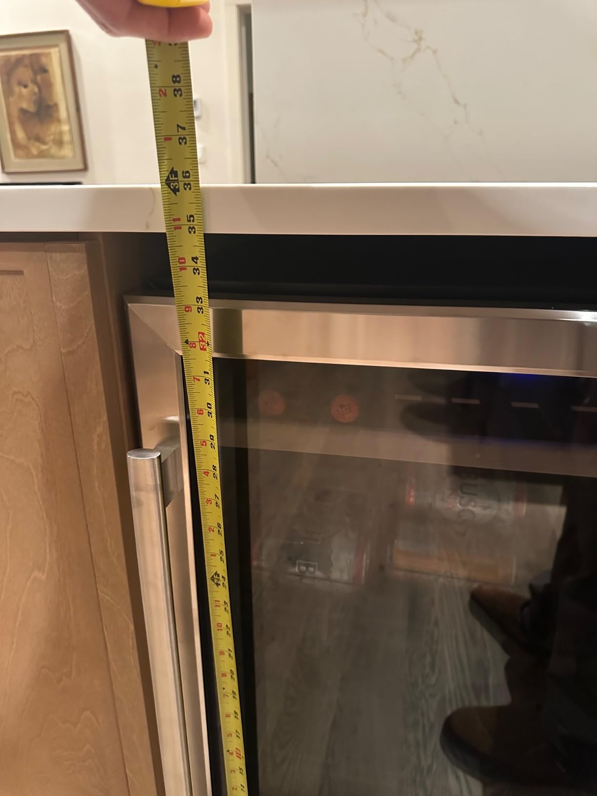 15 Inch Beverage Cooler and Kalamera Refrigerator Under Counter Built-in or Freestanding - 96 Cans Capacity Mini Fridge- for Soda, Water, Beer or Wine - For Kitchen or Bar with Blue Interior Light Customer Review 15 Inch Beverage Cooler and Kalamera Refrigerator Under Counter Built-in or Freestanding - 96 Cans Capacity Mini Fridge- for Soda, Water, Beer or Wine - For Kitchen or Bar with Blue Interior Light - Customer Photo 2