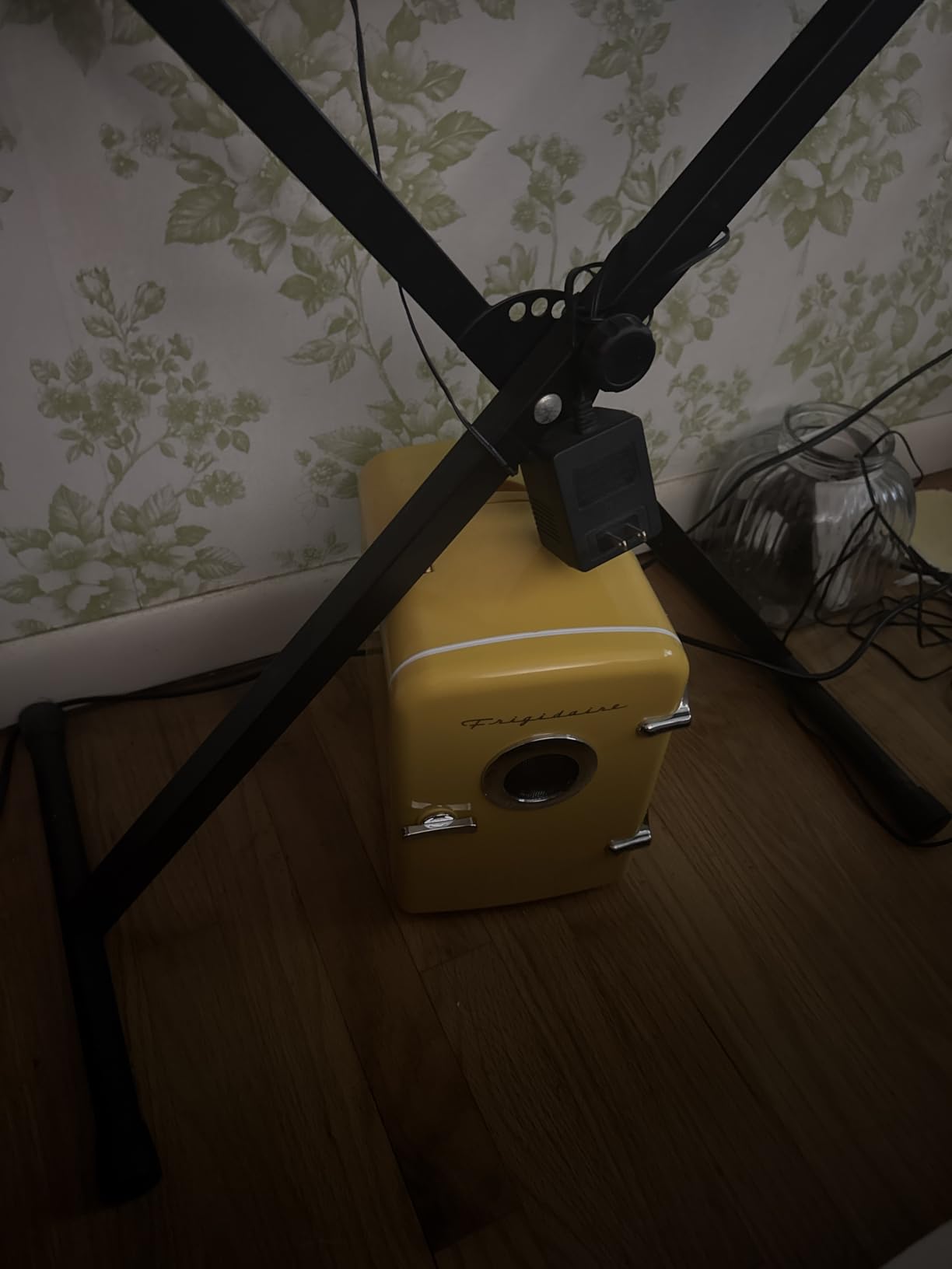 FRIGIDAIRE Curtis EFMIS151 Mini Portable Compact Personal Fridge Cools & Heats, 4 Liter Capacity, 6 Cans, Makeup, Skincare, Freon-Free & Eco Friendly, Includes Home Wall Plug, Blue - Customer Photo 2