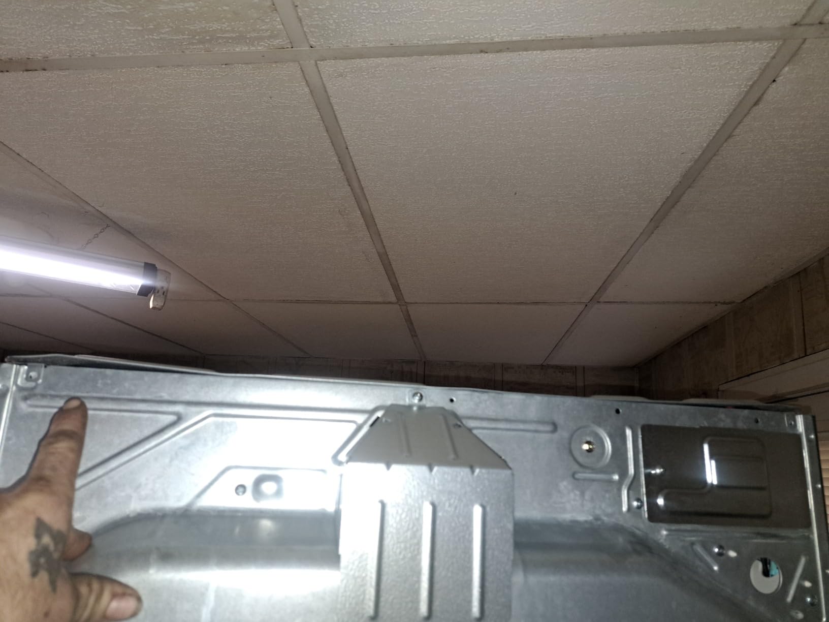 LG WashTower Stacked Smart Laundry Center 4.5 Cu.Ft. Front Load Washer & 7.4 Cu.Ft. Electric Dryer in Black Steel w/Steam WKEX200HBA - Customer Photo 1