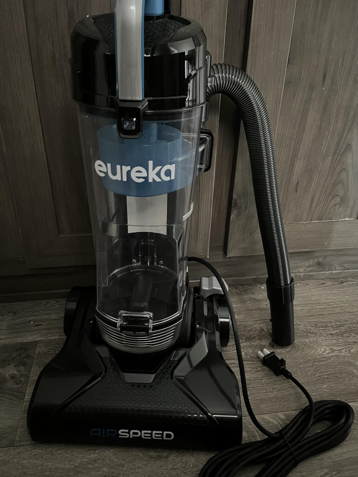 Eureka NEU10AE5 Powerful Bagless Upright Vacuum Cleaner Carpet and Floor, AirSpeed Ultra-Lightweight Vacuum Cleaner, w/ Replacement Filter, Blue Customer Review Eureka NEU10AE5 Powerful Bagless Upright Vacuum Cleaner Carpet and Floor, AirSpeed Ultra-Lightweight Vacuum Cleaner, w/ Replacement Filter, Blue - Customer Photo 3