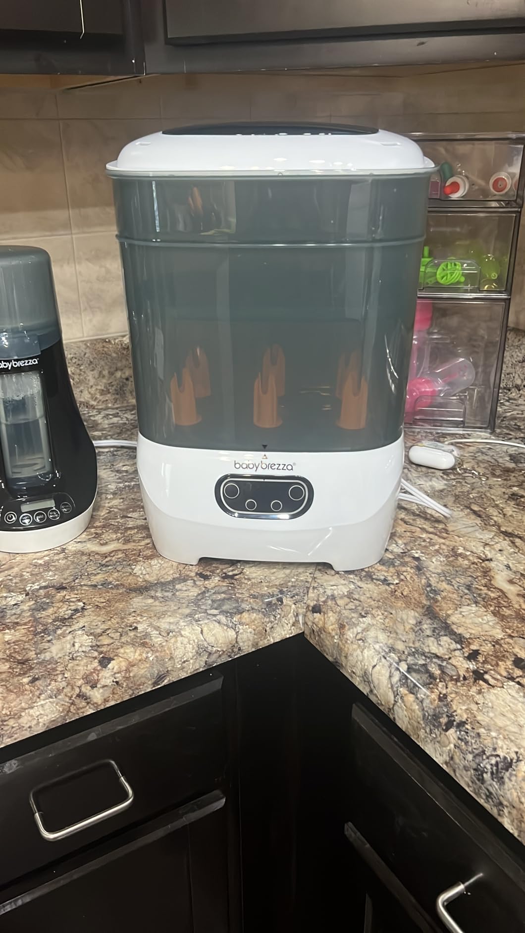 Baby Brezza Bottle Sterilizer and Dryer Advanced – 33% Faster - Largest Capacity Steam Sanitizer - Universal Sterilization Machine for All Bottles + Pump Parts - HEPA Air Filter - Customer Photo 1