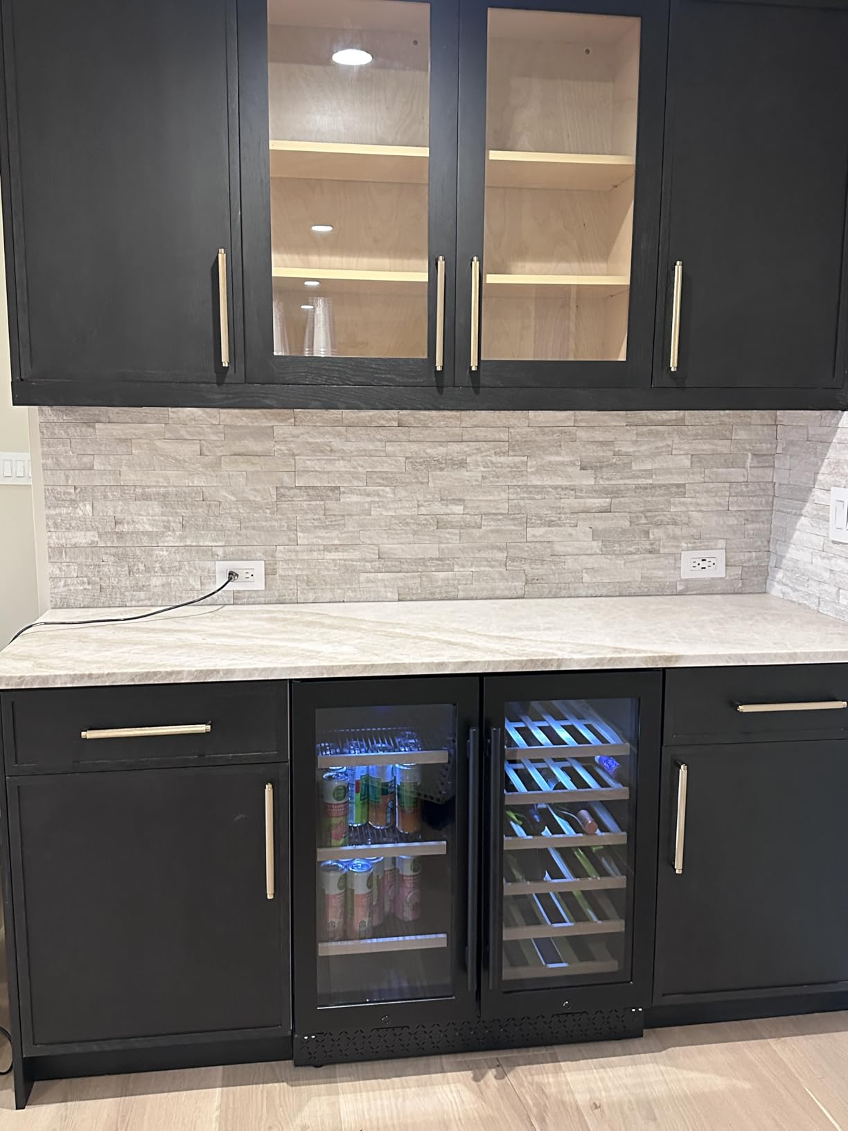 Tylza 24 Inch Wine Fridge Dual Zone, 180 Bottle Wine Cooler Refrigerator With Stainless Steel and Professional Compressor, Fast Cooling Low Noise and No Fog Built-in or Freestanding - Customer Photo 1