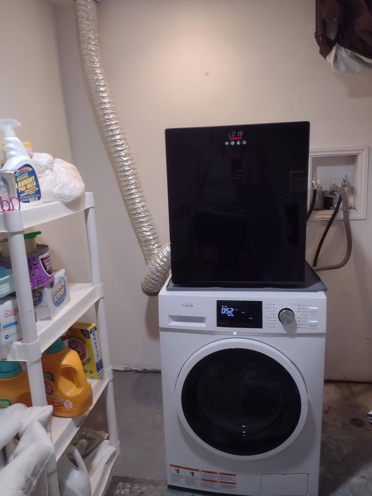 KoolMore 2-in-1 Front Load Washer and Dryer Combo, 2.7 Cu. Ft., for Apartment, Dorm, RV, 16 Wash and 4 Dry Cycles, Compact Space Saver [White] [120V] (FLC-3CWH) - Customer Photo 1