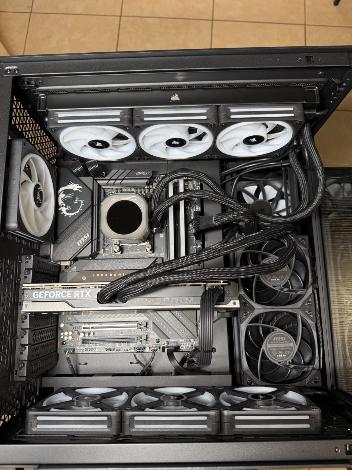 MSI GeForce RTX 4090 SUPRIM Liquid X 24G Gaming Graphics Card - 24GB GDDR6X, 2625 MHz, PCI Express Gen 4, 384-bit, 3X DP v 1.4a, HDMI 2.1a (Supports 4K & 8K HDR) - Customer Photo 1