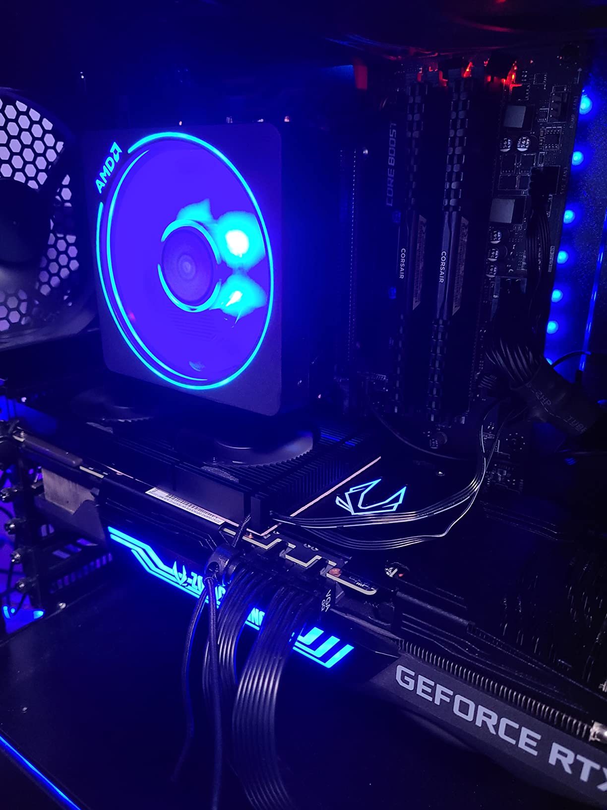 GPU Backplate Memory Radiator Aluminum Heatsink Cooler with Dual 70mm 4Pin PWM Cooling Fan and 1.2mm 7W Thermal Pad for Graphics Card RTX 3090 - Customer Photo 1