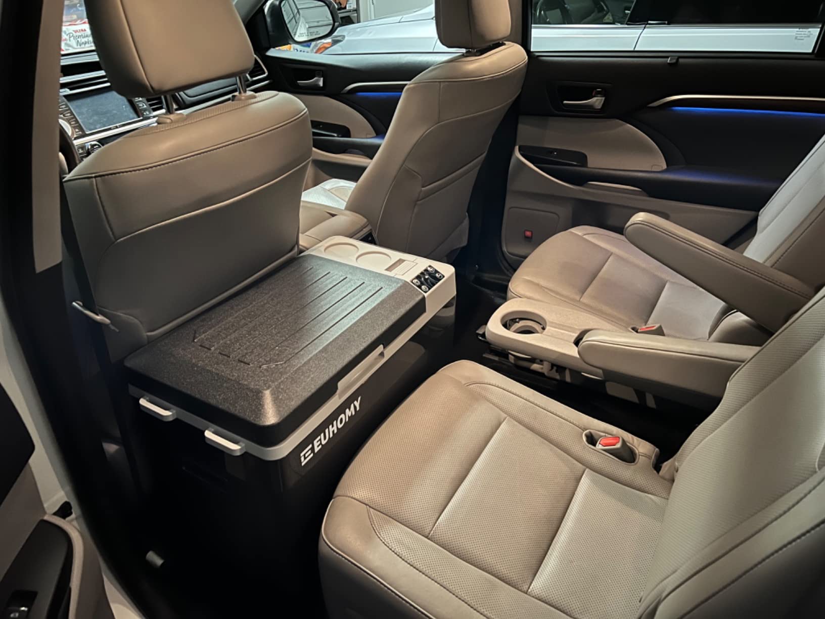 EUHOMY 12 Volt Refrigerator, 24QT(23L) Electric Cooler, Car Fridge APP Control, Car Refrigerator 12/24V DC 100-240V AC, Portable Freezer Usable Battery for Camping, Travel, Truck, Outdoor - Customer Photo 1